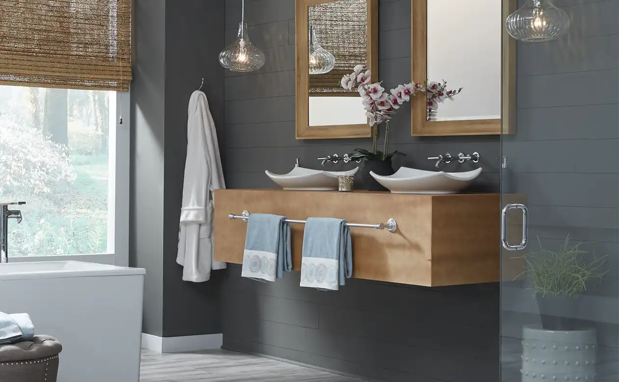 Kitchen and bath tile flooring. 